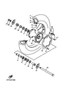 DT230 Заднее колесо в сборе