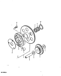 GS1000 Муфта стартера