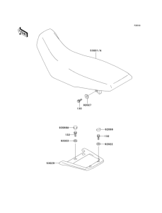 KL650 Сиденье