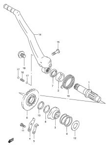 RM250 Ножной стартер