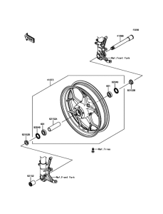 ZX1400 Переднее колесо
