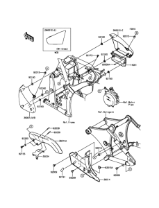VN900 Боковые обтекатели