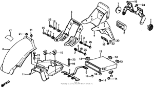CX650 Задний бампер
