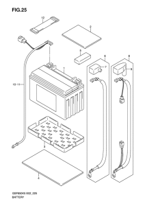 GSF650 (ABS) Аккумулятор