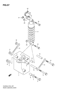 DL650 (ABS) Втулки заднего рычага
