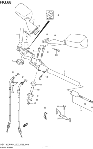 GSX1300R (ABS) Handlebar (Gsx1300Ral4 E28)