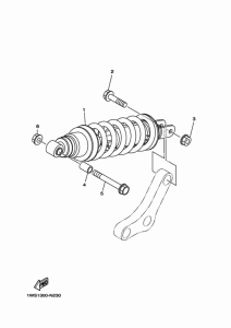 MT07 Задняя подвеска