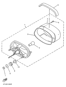 YZF600R Фонарь