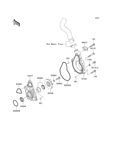 KLE650 Водяной насос