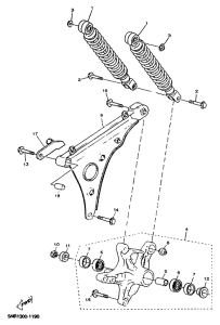 YP150D Rear arm. suspension