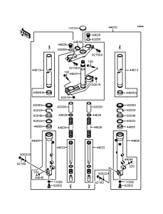 ZX900 Передняя вилка
