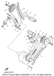 XV535HC Цепь механизма газораспределения