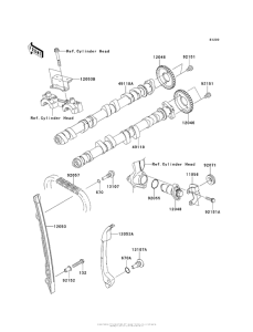 ZX1000 Распред вал
