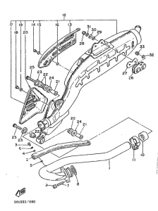 XT500 Выхлопная система