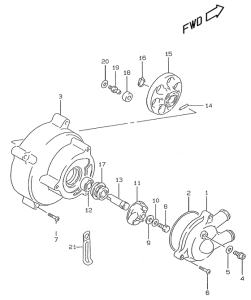 AY50 Водяная помпа