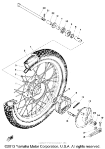 MX100A Переднее колесо