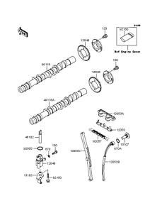 ZX400 カムシャフト / テンショナー