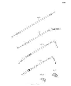 ZR800 Тросы управления