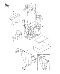 KZ1000 Battery case / tool case