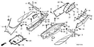 FES125 Floor panel / center cover