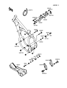 KX125 Рама ,крепежные детали