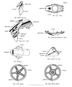 BR125 Decals(Green)(Jhfa / jjfb)