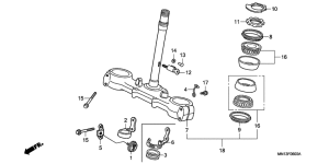 XR600R Траверса нижняя