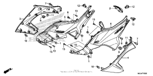 NC700X (DCT) Боковые обтекатели