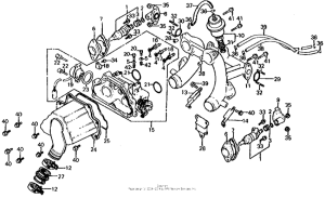 CX650 Throttle body + intake manifold