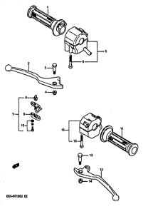 GSX-R1100 Рулевой переключатель