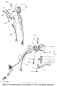 XZ550RJ Рулевые переключатели