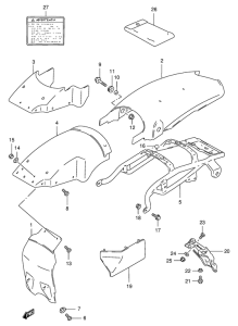 TS125 Заднее крыло