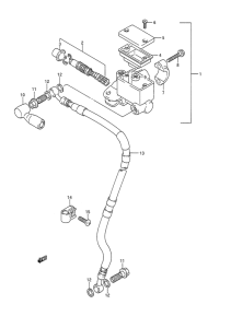 TS200 Передний тормозной цилиндр