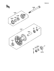 KMX200 Переднее колесо