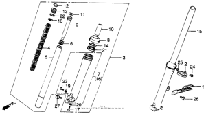 XL250S Front fork 80-81