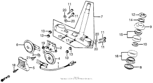 CB900 Steering stem + horn