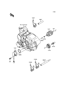  ギヤチェンジドラム / シフトフォーク