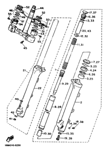 XV1100 Передняя вилка