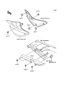 ZR250 Боковые обтекатели