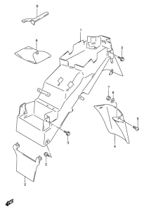 GSF600 Заднее крыло