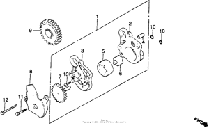XR250R Масляный насос