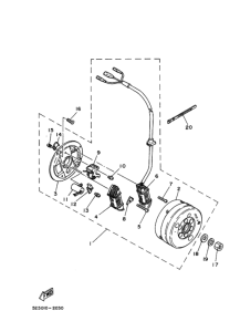 TY175 Магнит маховика