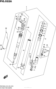 RM-Z450 Rh Front Fork Damper