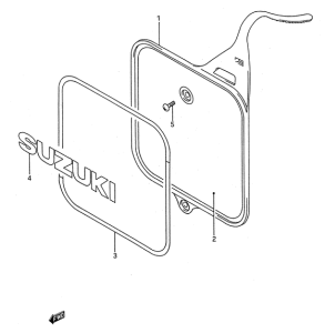 RM80 Front number plate