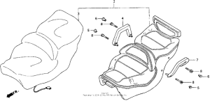 GL1500I Сиденье