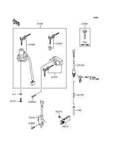 KLX250 Замок зажигания
