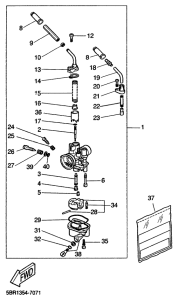 YQ50 Карбюратор