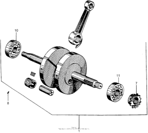 PC50 Коленвал
