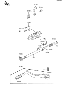 KL250 Переключатель передач