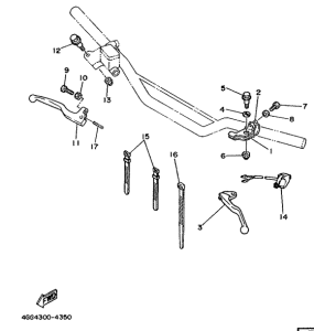 TY250Z Handle switch. lever
